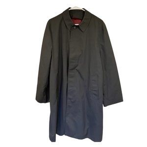 Koratron vintage men's trench coat raincoat Medium Black